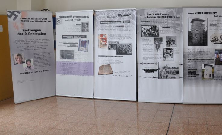 Die Ausstellungstafeln