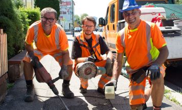 Fünf Stolpersteine als Erinnerung an NS-Opfer verlegt.