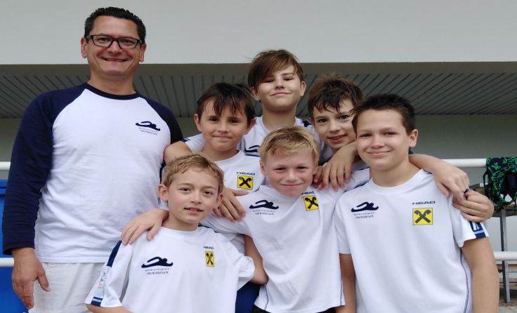 Die Schülermannschaft am Start in der Südstadt