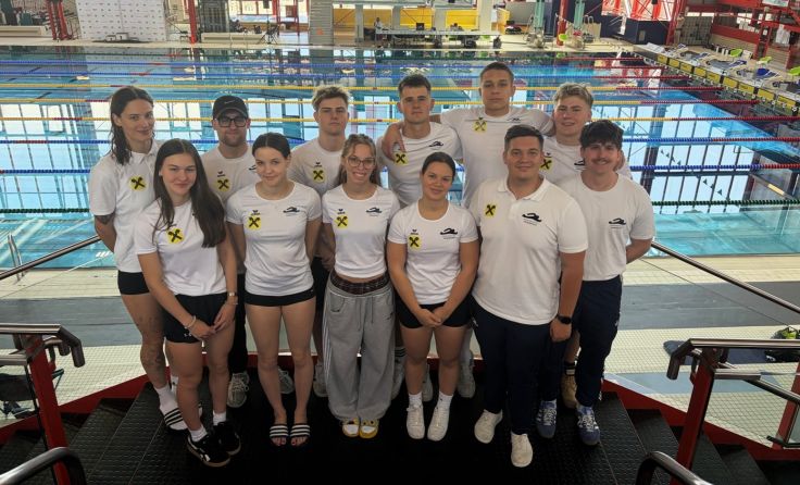 Das SVV-Team bei den Österreichischen Meisterschaften in Wien (Foto: Schwimmverein Vöcklabruck)