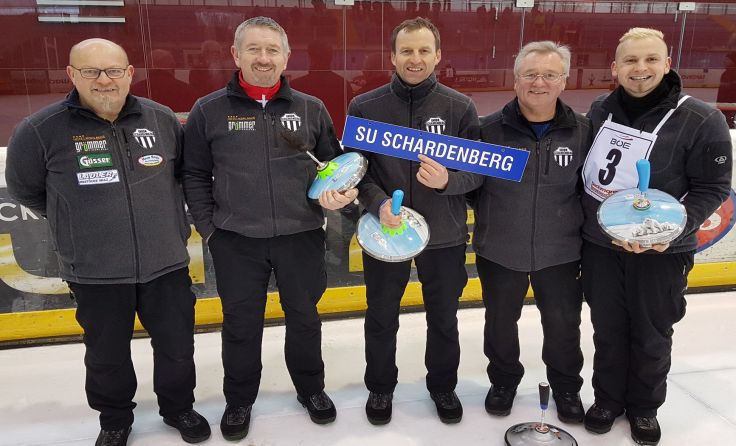 Teamkapitän Helmut Dobler, Haas Markus, Duscher Johann, Osterkorn Gerhard, Dobler Rene