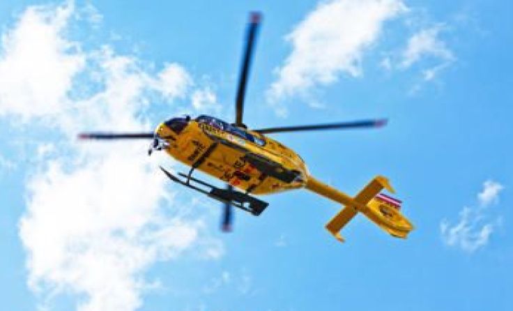 Der verunfallte Jäger wurde in das UKH Salzburg geflogen. Symbolfoto: Weihbold