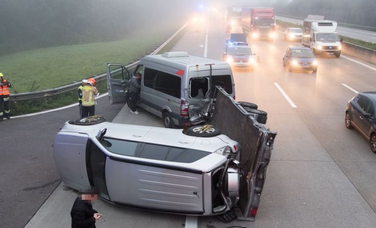 Insgesamt vier Feuerwehren waren im Einsatz. Foto: FOTOKERSCHI.AT/KERSCHBAUMMAYR 