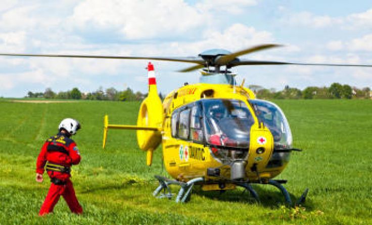 Der Rettungshubschrauber brachte den 39-Jährigen ins LKH Steyr. Symbolfoto: Weihbold