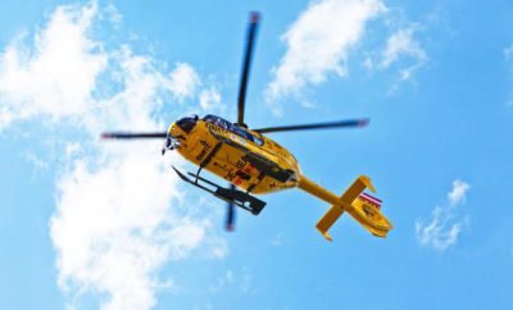 Der Notarzthubschrauber brachte den Verletzten nach Amstetten ins Krankenhaus. Symbolfoto: Weihbold