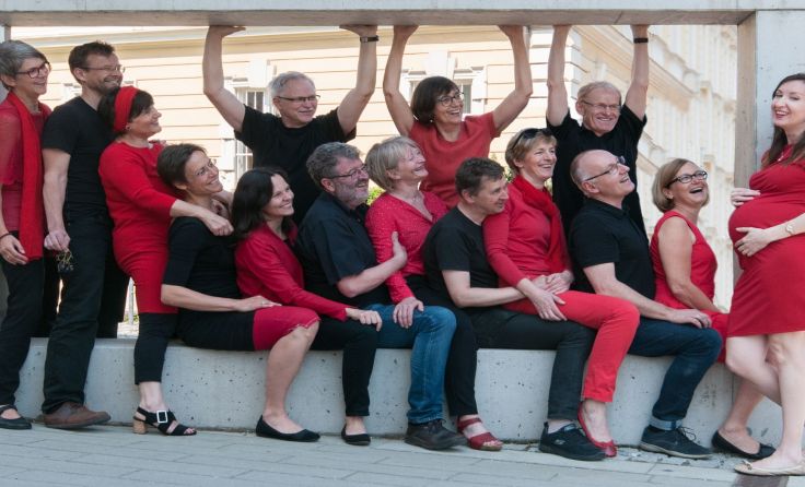 Das Ensemble CHORnetto mit Tatiana Böcksteiner