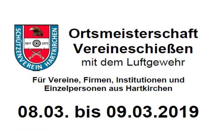 Plakat Preisschießen 2019