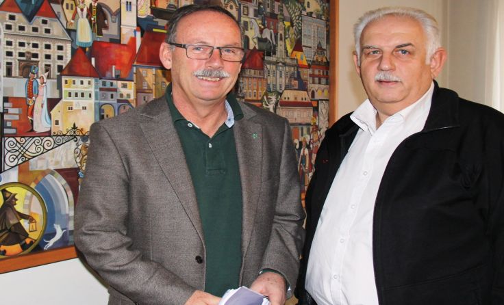 Bürgermeister Gerald Hackl (links) und Vizebürgermeister Wilhelm Hauser Foto: SPÖ