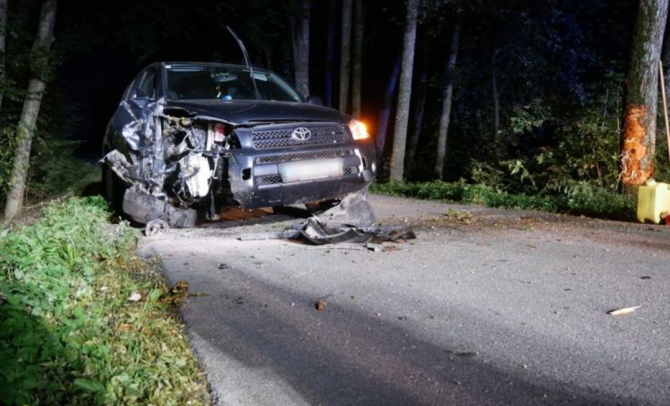 Das beschädigte Fahrzeug. Foto: FF Waldneukirchen
