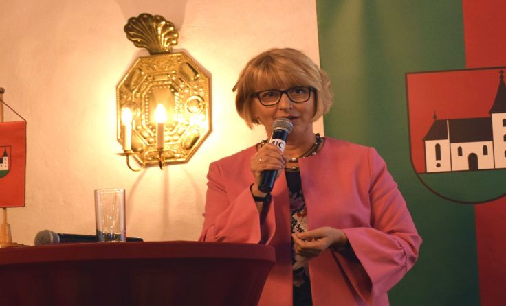 Bürgermeisterin Maria Pachner lud kürzlich zum traditionellen Empfang ins Landschloss Parz.