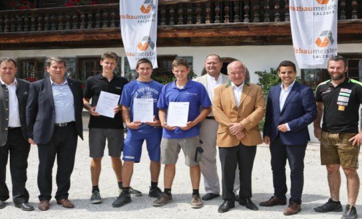Lukas Kaiser konnte sich den 3. Platz sichern. Foto: Landesinnung Holzbau Salzburg