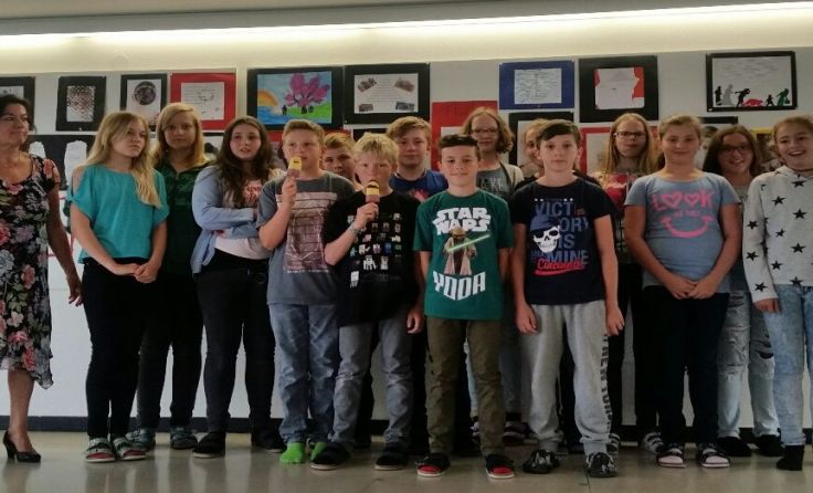Die Schüler der Neuen Mittelschule Gramastetten waren besonders fleißig. Foto: Krebshilfe OÖ