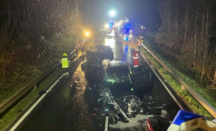 Die Unfallstelle (Foto: FF Wiesen)