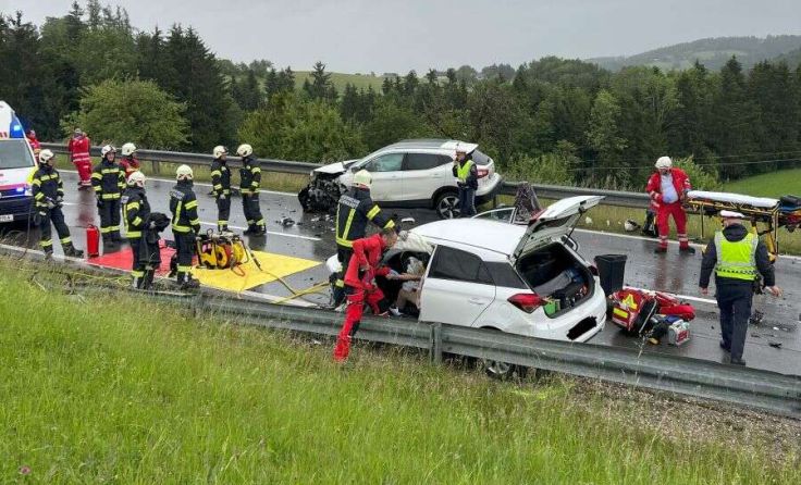 Die Unfallstelle (Foto: FF Gschwandt)