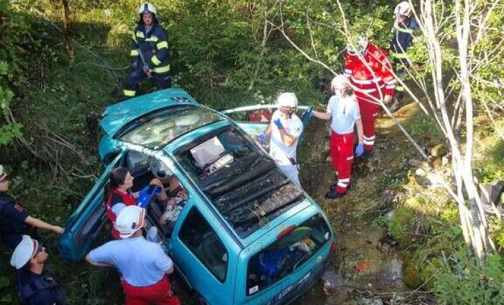 Das Unfallwrack (Foto: FF Bad Ischl)