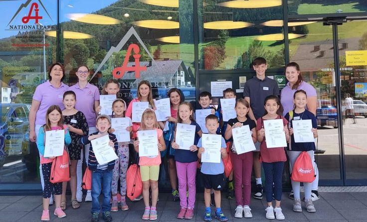 Kinderferienprogramm Steyrtal Ferienaktion in der Nationalpark Apotheke Molln