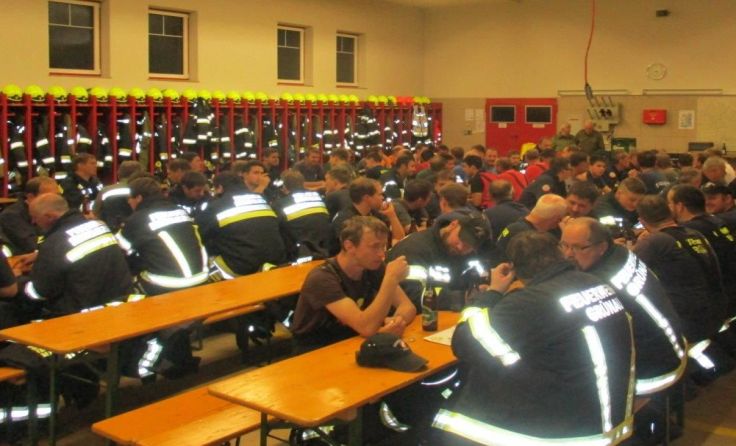 Eine jährliche Herbsteinsatzübung wurde durchgeführt. Foto: FF Scharnstein