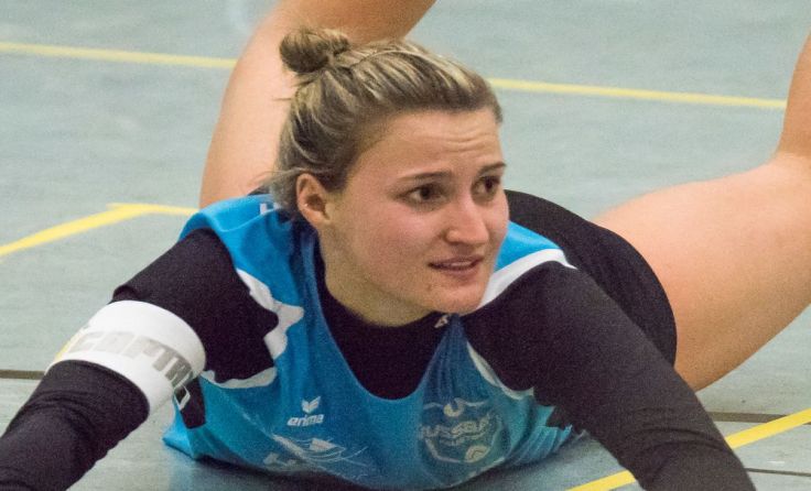 Marlene Hieslmair war mit vollem Körpereinsatz dabei. Foto: V. Weber