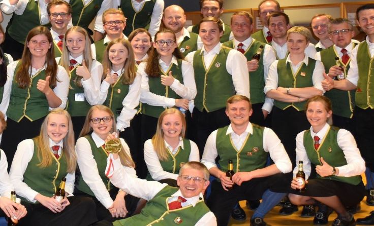 Die 45 Musiker holten sich eine Goldmedaille. Foto: A. Vorauer