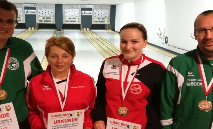 Daniel Ecker, Johanna Ambrosch, Lisa Wögl und Thomas Futschik (v. l.). Foto: GW Micheldorf