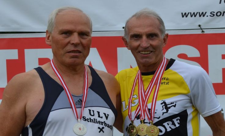 Gottfried Schoisswohl und Willi Bernecker (v. l.). Foto: Laufgemeinschaft