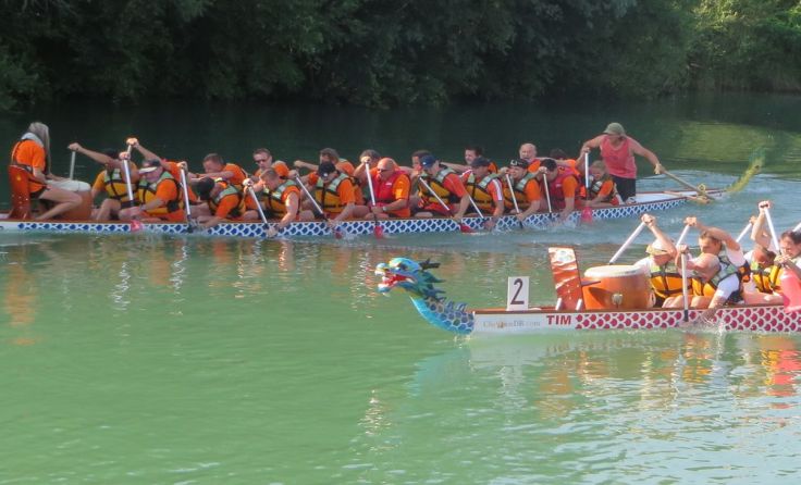 Auch Drachenbootrennen werden unter www.gruppenausflug. at angeboten. Foto: G. Briedl