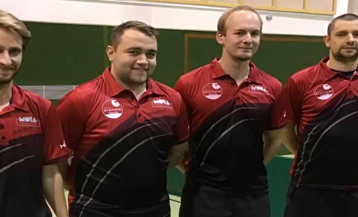 Alexander Kammerer, Philipp Wellinger, Martin Waibel, Peter Lestina (v. l.). Foto: TuS