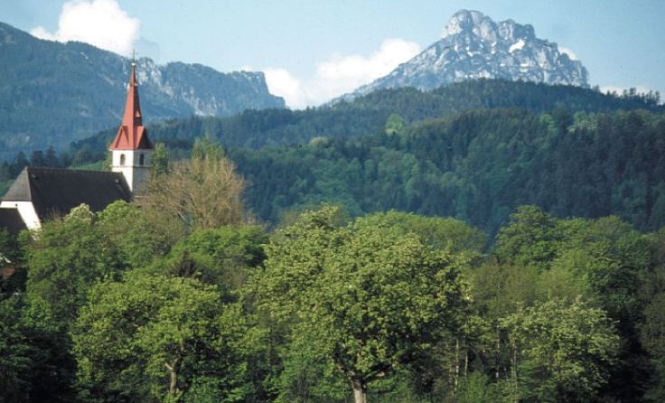 Die Wallfahrtskirche Heiligenleithen in Pettenbach. Foto: Fotoklub / F. Ebner