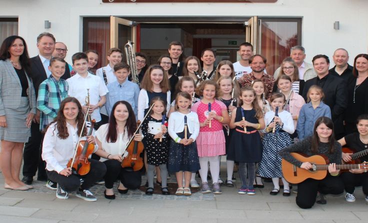 Schüler der Musikschule Jauerling spielten beim Talentekonzert groß auf.