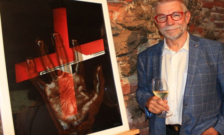 Auch Josef Jahrmann stellte Werke aus.