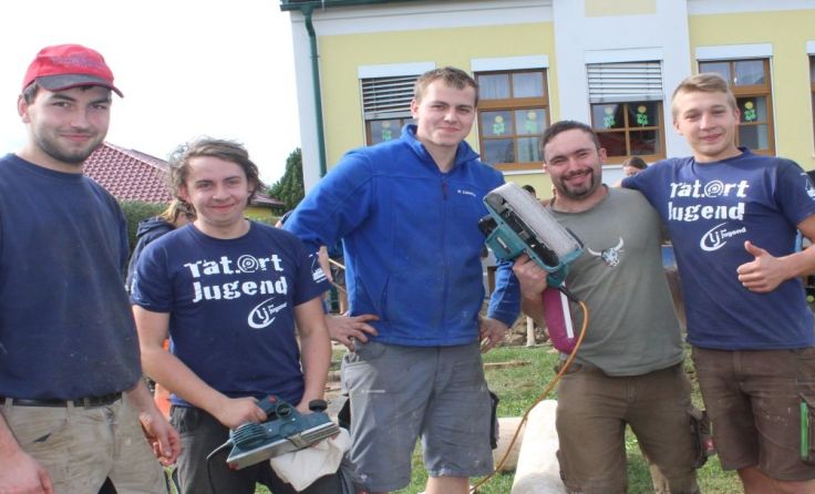 Benedikt Frank (v. l.), Michael Leitner, Michael Lindenhofer, Fabian Strasser und Simon Langthaler