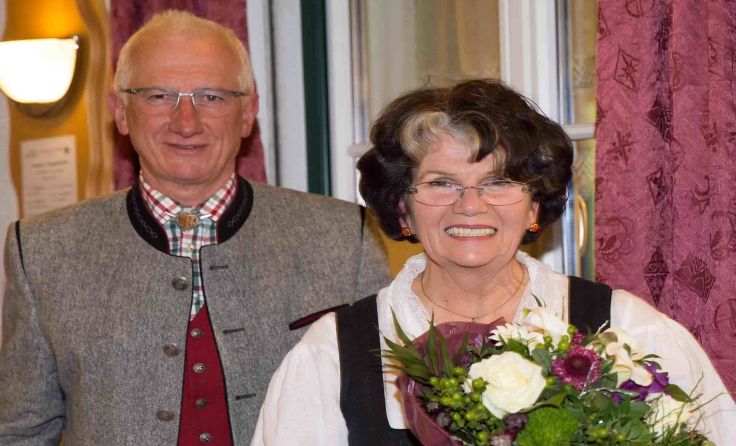 Bürgermeister Franz Heisler und Obfrau Helene Bergner. Fotos: Franz Komarek