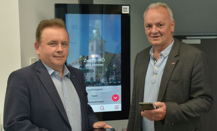 Bürgermeister Franz Mold und Vizebürgermeister Johannes Prinz Foto: Stadtgemeinde Zwettl