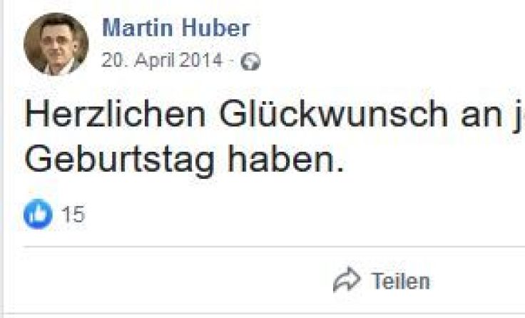 Dieses fünf Jahre alte Posting ist Stein des Ausstoßes. Foto: Screenshot Facebook