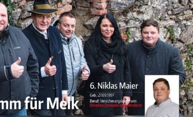 Screenshot: Postwurfsendung der FPÖ Melk