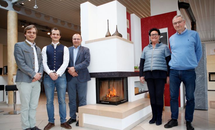 Markus, Christoph und Leopold Bicker (v. l.) sowie Helene und Kurt Nemecek Foto: Bicker