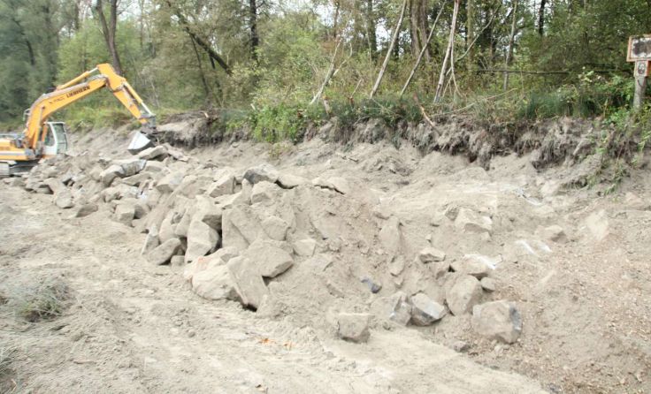 Rund 590 Meter werden im Bereich der Mattig-Mündung renaturiert. Foto: Verbund