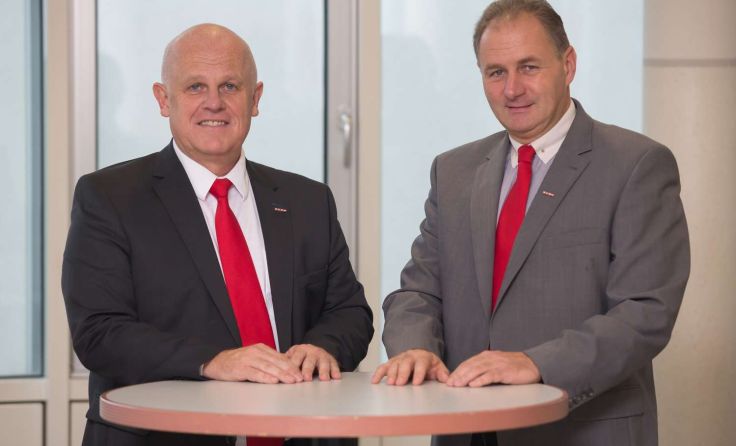 Bezirksstellenobmann Klemens Steidl (l.) und Bezirksstellenleiter Klaus Berer Foto: WKO