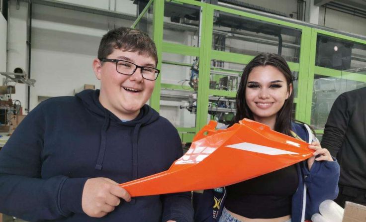 Tobias und Angelika zeigten sich begeistert. Foto: PTS Mattighofen