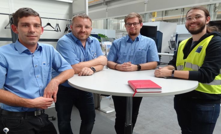 Peter Habenschuß besucht lokale Firmen. Foto: Treffpunkt mensch & arbeit Nettingsdorf