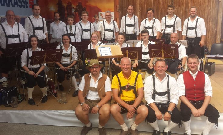 Die Musikkapelle Eggendorf spielte 2018 in Allhaming auf. Foto: MV Allhaming