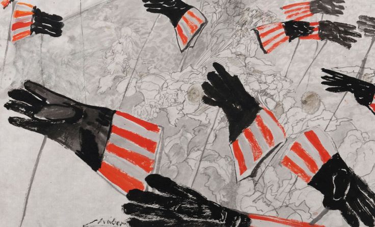 Zeichnung zu Hope eddies and microclimates Sally Mannall, 2012, ©Linde Waber