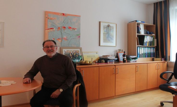 Noch ist es "sein" Büro - Bürgermeister Franz Sturmlechner