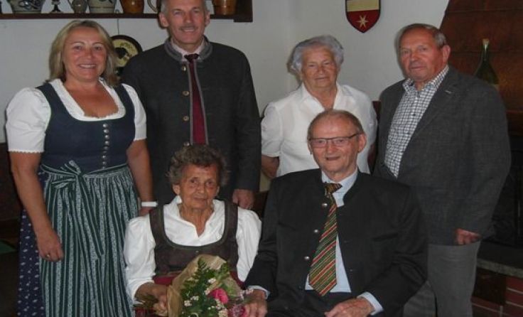 Theresia Pruckner bei ihrem 85. Geburtstag. Foto: randegg.at