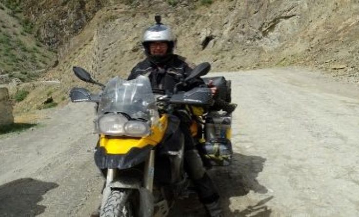 Alfred Blaim am Pamir-Highway in TadschikistanFoto: Alfred Blaim