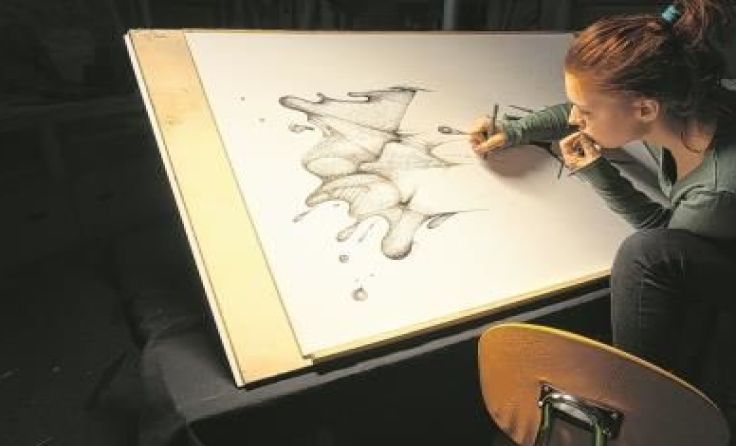 Judith Kerndl bei der Arbeit