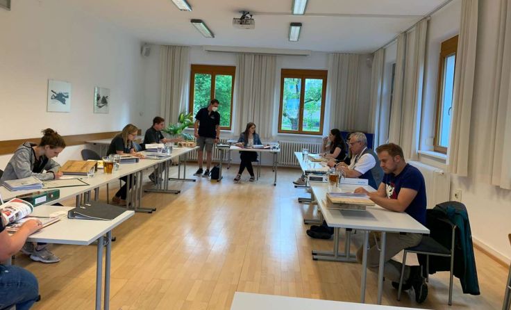 Die Bewerter bei der Arbeit