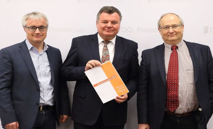 Präsentation der Baumaßnahmen für das Jahr 2018. Foto: Land OÖ/ Michael Kraml