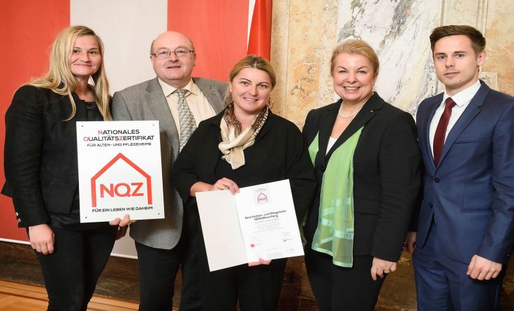 Besondere Auszeichnung für das SENIORium Perg. Foto: Johannes Zinner