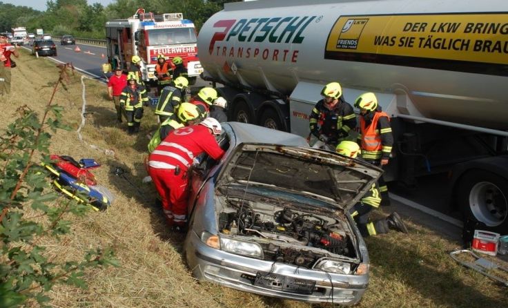 Rund 45 Einsatzkräfte nahmen an der Übung teil. Foto: FF Mauthausen